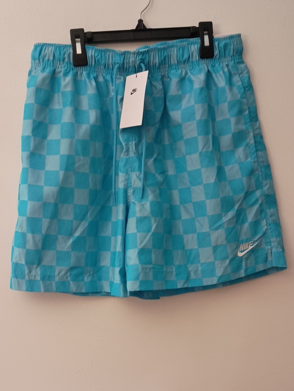 Nike Aqua Checkerboard Swim Shorts